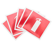 Знак на пленке "Огнетушитель" 100х100мм